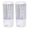 thumbnail image 1 of HOOWIFFY Whamvox Wall Mounted Soap Dispenser, White, Plastic, Suitable for Home and Office Bathrooms, 1 of 6