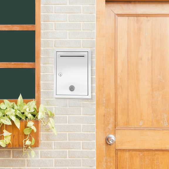 KHBUAB Metal Lock Box for Wall Mount Letter Storage Ballot Collection and Suggestion Deposit