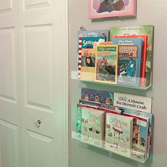 WHAMVOX Wall Shelf for Industrial Decor Accents Decoration Bookshelf Storage Shelves Office