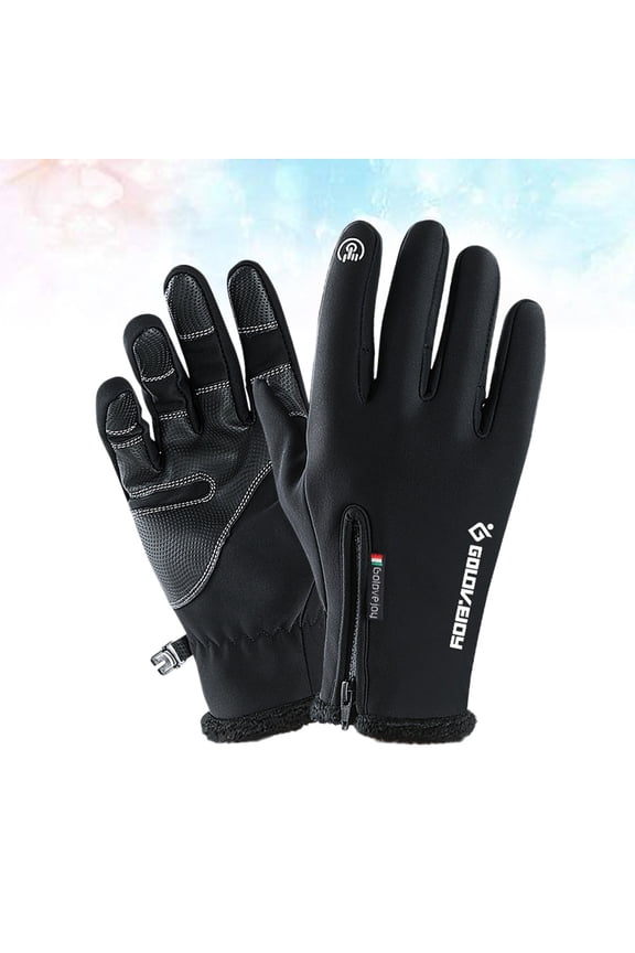WHAMVOX Warm Touch Screen Gloves for Outdoor Use Coated with Durable Silicon and Conductive Material Size