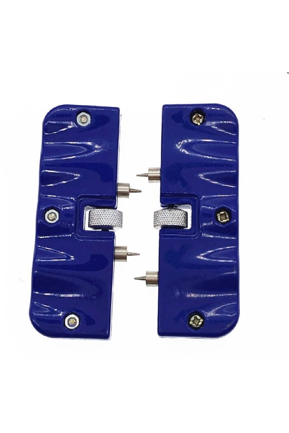 Watch Back Case Opener Portable Watch Repairing Tool Sturdy Opening Watch Tool Two-jaw Back Case Opener (Blue)