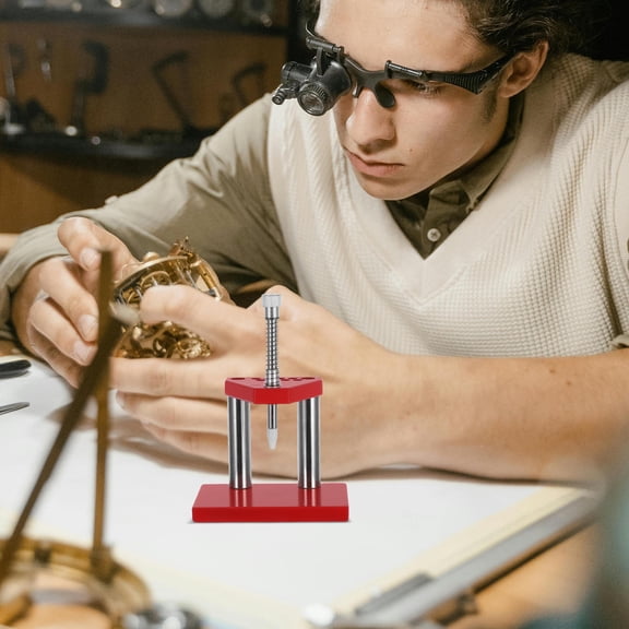 WHAMVOX Professional Watchmaker Tool 1 Set Watch Repair Press Tool for Hour Minute Second Hand Precise Metal Watch Hand Press Tool