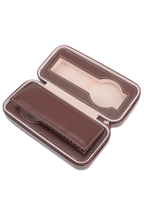 Watch Organizer Travel Watch Storage Bag Stylish Watch Container 18x8.5cm Red