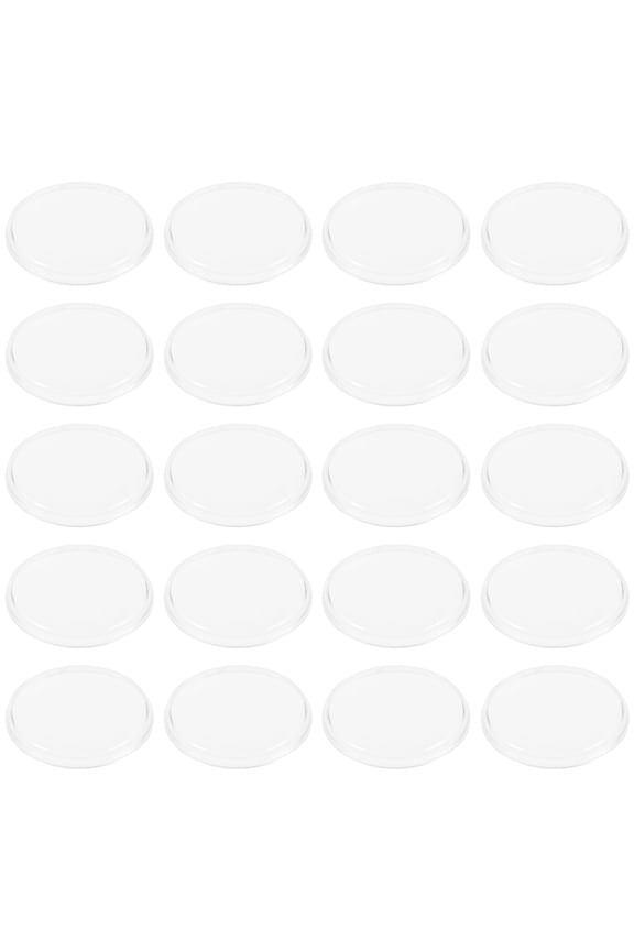 25-Pack Round Watch Repair Containers with Transparent Acrylic Covers, Scratch-Resistant Plastic Storage Boxes