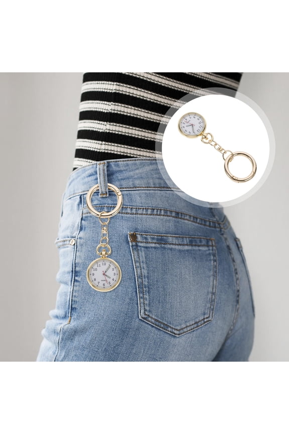 Nurses Pocket Watch Key Buckle Quartz Hanging Student