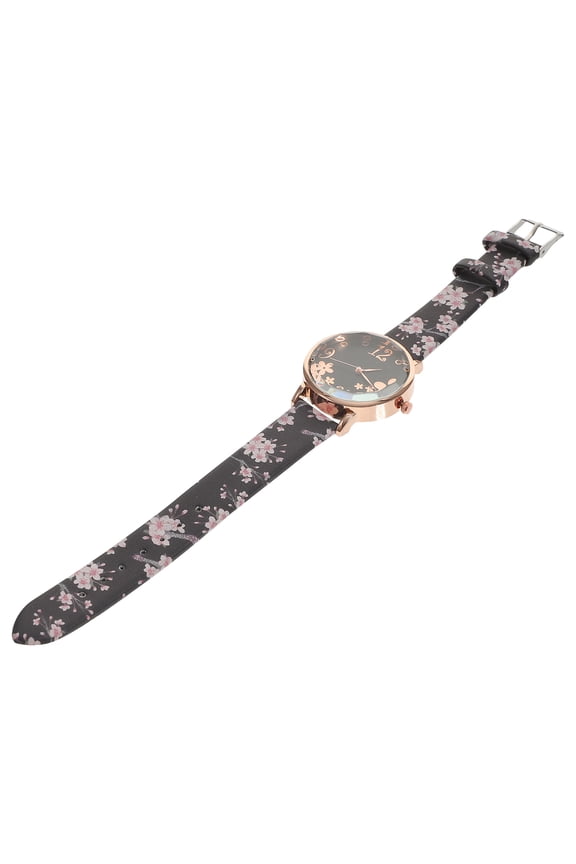 Wrist Watch Black Glass Timekeeping for Women Family Gatherings 1Set