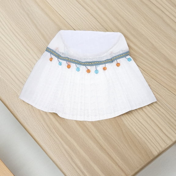 ROMANSENTIAL Water Jug Cover Easy Installation Durable Polyester for Home Use White