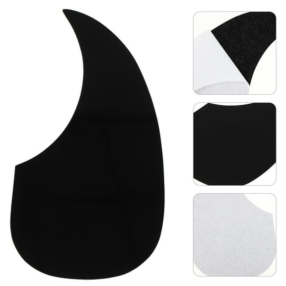 WHAMVOX Waterdrop Style Acoustic Guitar Self Adhesive Pickguard Pick Guard (Black)