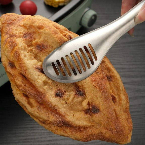 Luxshiny Grilling Clamp Silver 2Pcs Barbecue Clip