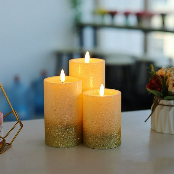 WHAMVOX Wedding Candle Lamp LED Light Flameless Candle Lamp Household Decoration