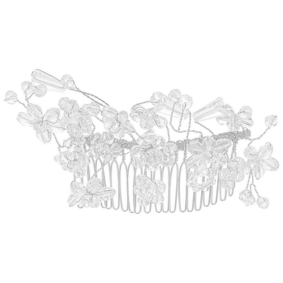 WHAMVOX Wedding Hair Accessories for Brides Styling Women Side Bridesmaid Silver