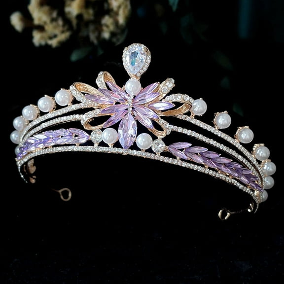 WHAMVOX Wedding Headpiece Bridal Tiara Crown Rhinestone Crown Sparkling Crown Bride Crown Headband