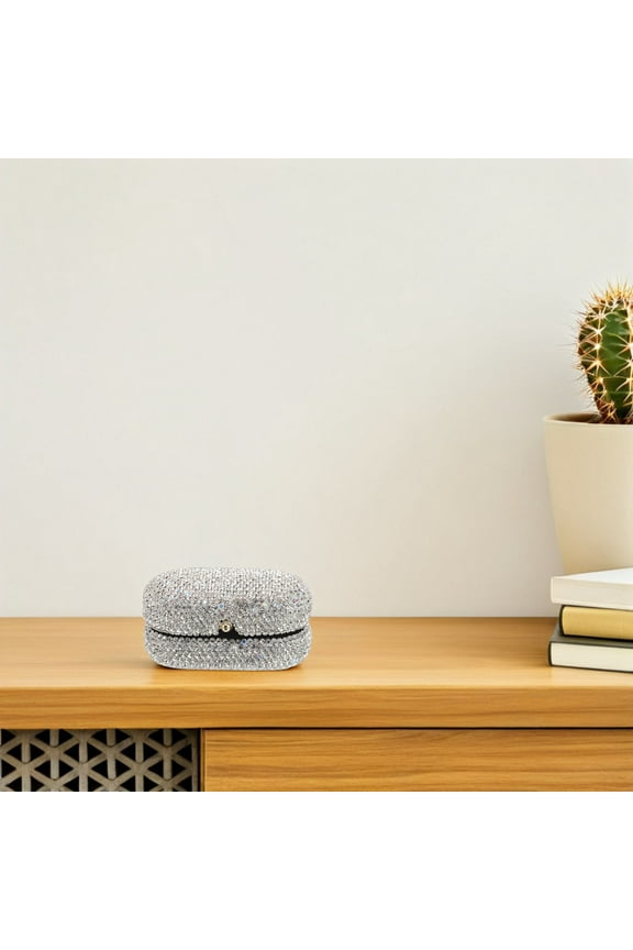 Wedding Ring Boxes for Ceremony Engagement Case Bride Silver