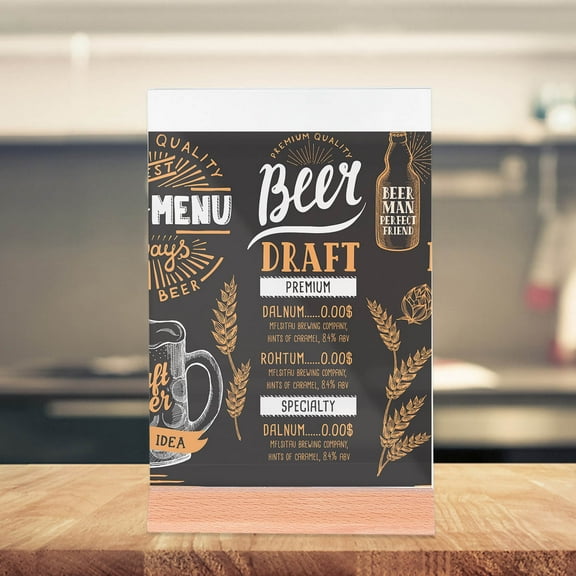 WHAMVOX Wedding Table Acrylic Dining Brand Wedding Display Stand Women's 23.3X15cm