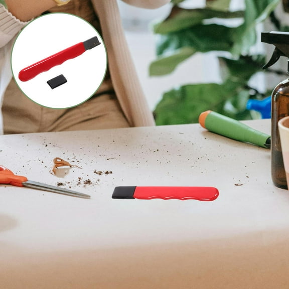 WHAMVOX Whetstone Tool Lawn Mower Blade Sharpener Honing Scissors Red