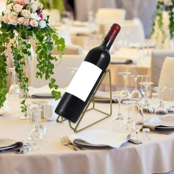 WHAMVOX Whiskey Shelf Wine Holder Shaped Slim Single Bottle Stand