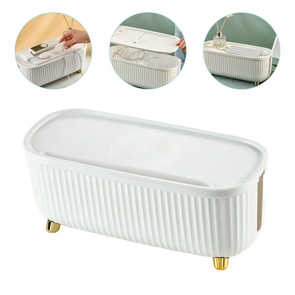 WHAMVOX White ABS Cable Storage Box for Organizing and Hiding Wires Safely in Homes or Offices 12.5x7.8x4.3 inches