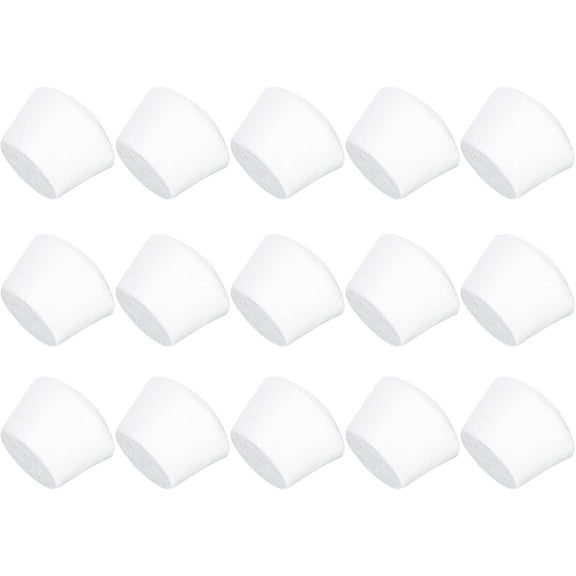 WHAMVOX White Foam Cake Dummy for DIY Use Safe and Perfect for Practicing Cake Decoration 15 Pcs