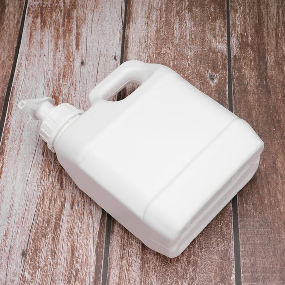 WHAMVOX White HDPE Pump Bottle with Gasket for Storage Use 1L Large Opening Reusable Eco Friendly
