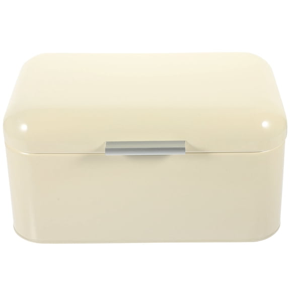WHAMVOX White Iron Bread Box for Home Use with and Easy Clean Design Perfect for Kitchen Countertop 7.87"x4.72"x11.02"