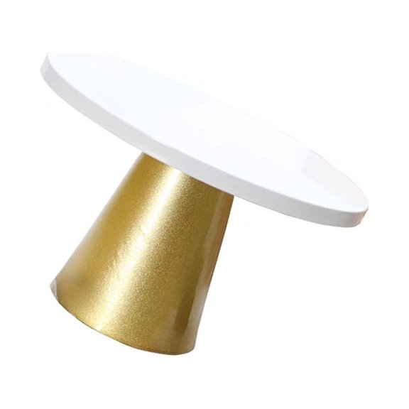 WHAMVOX White Iron Cake Stand for Display Use with Elegant Appearance and Large Capacity 8.7 x 8.7 x 13.8 Inches
