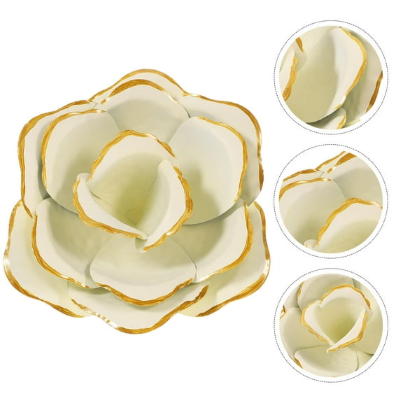 WHAMVOX Flower Shape Iron Wall Decor Homeowners Patio Wall 1Pack 7.1x7.1x2.8in