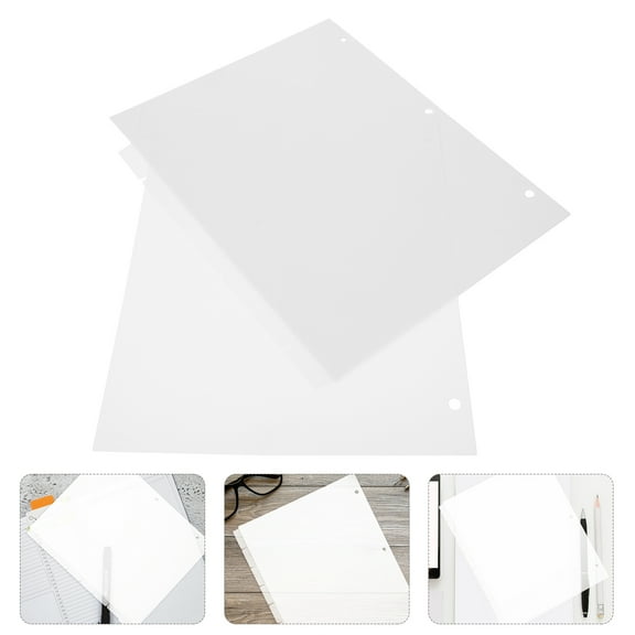 YSNOOWE Binder Tab Dividers White For Reports 8 Sheets