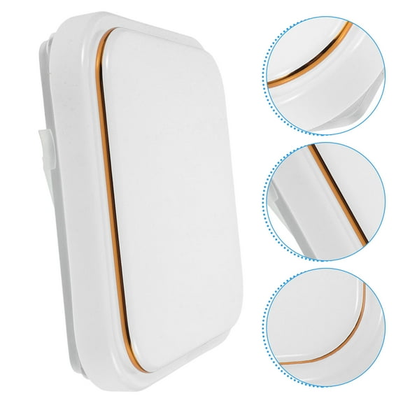 WHAMVOX White Plastic Ceiling Light Cover for Decorative Use in Bedroom Living Room Study with Elegant Simple Design 12.5 inches Square