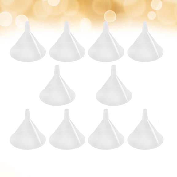 KHBUAB White Kitchen Funnel for Easy Liquid Transferring Made of Plastic Ideal for Kitchen Use 10pcs