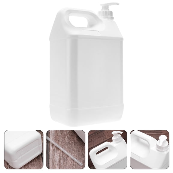 WHAMVOX Plastic Laundry Detergent Bottle for Household Users Daily Use 1Pcs 11.8x6.7x4.7in