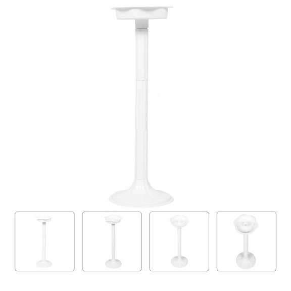 WHAMVOX White Plastic Roman Pillar Flower Pot Holder for Balcony Decoration with Creative Style