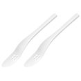 thumbnail image 1 of WHAMVOX White Plastic Serving Spoons for Home with Melon Ball Scoop Great for Ice Cream Fruit Salad 2pcs, 1 of 8