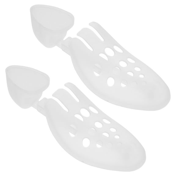 WHAMVOX White Plastic Shoe Stretcher and Shaper for Shoes with Adjustable Design Easy to Use 2 Pcs