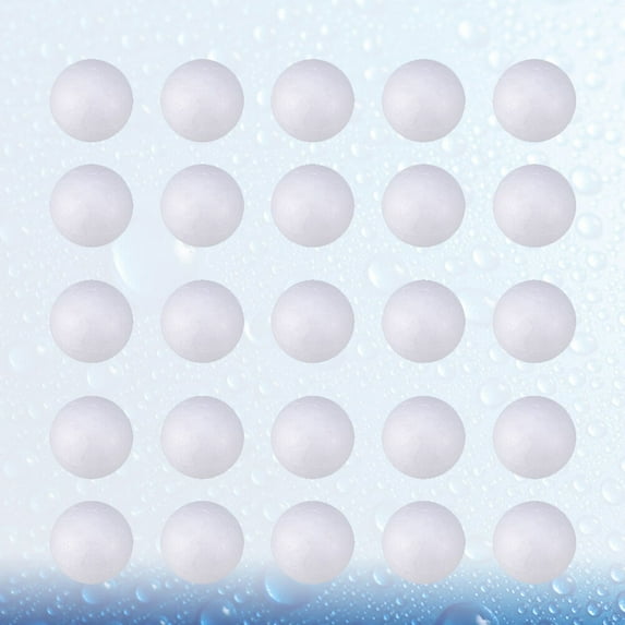 WHAMVOX White Polystyrene Balls for Adornment Craft Activities Solid Round Spheres 240 Pieces 2.5cm