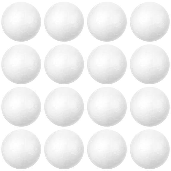 WHAMVOX White Polystyrene Balls for Craft and Decoration Solid Round Spheres 6cm