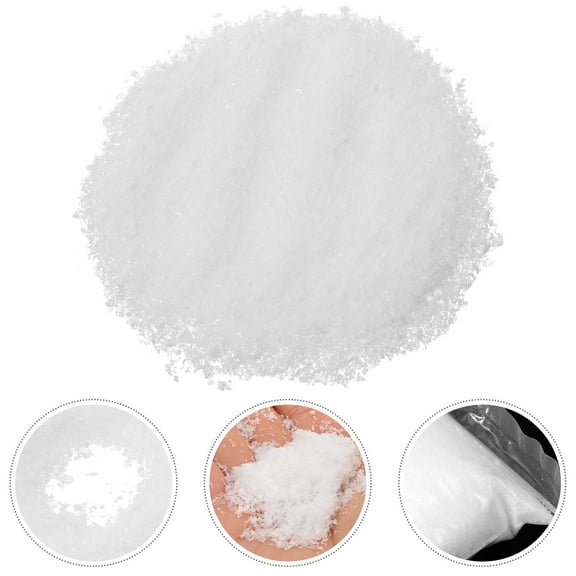 WHAMVOX White Snow Powder for Christmas Decor Looks Real Safe Plastic Craft Supply for Party Scene Prop 1 Bag