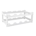 thumbnail image 1 of WHAMVOX White Synthetic Material Red Wine Rack Convenient Wine Storage for Home Office Restaurant Bar Size 8.5x6.5x12.5 Inches, 1 of 8
