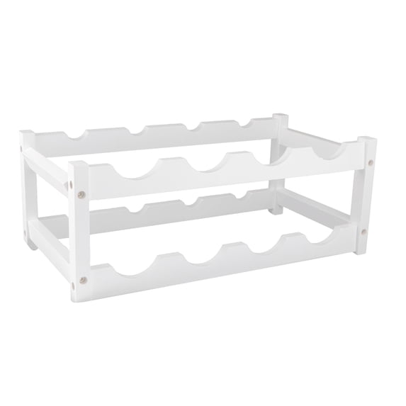 WHAMVOX White Synthetic Material Red Wine Rack Convenient Wine Storage for Home Office Restaurant Bar Size 8.5x6.5x12.5 Inches