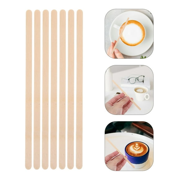 WHAMVOX White Wooden Coffee Stir Sticks for DIY Craft Wood Disposable Cocktail Tea Drink Stirrers 1000pcs