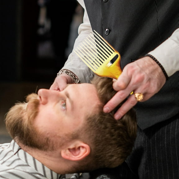 WHAMVOX Wide Tooth Comb Afro Lift Hair Combs Hair Combs Detangle Wig Braid Hair Styling Combs Hairdressing Tool for Thick Curly Afro Hair Brown Hair Styling Tools