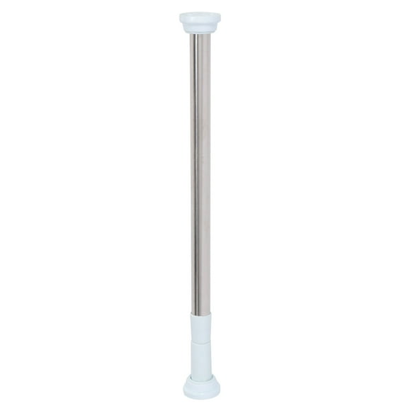 WHAMVOX  Window Curtain Rods Door Extendable Telescopic Extension Pole Silver
