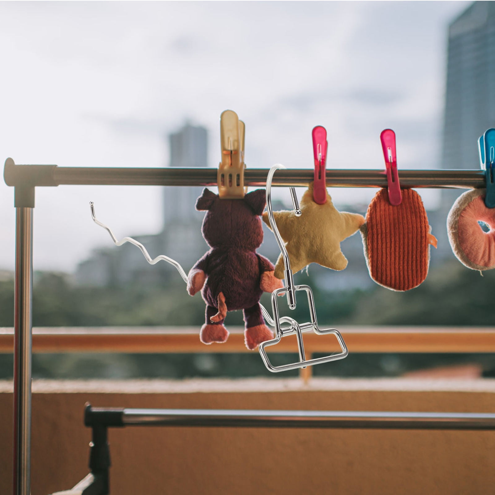 WHAMVOX Window Drying Rack Foldable Drying Rack Stainless Steel Camping ...