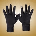 thumbnail image 1 of WHAMVOX Windproof Touchscreen Gloves for Outdoor Sports Cycling Hiking Winter Use Black Nylon Size S, 1 of 8