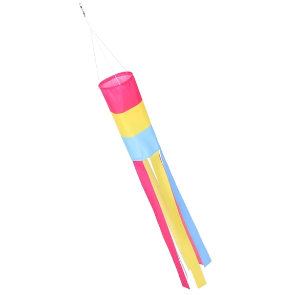 WHAMVOX Wind Tube Flag Multi Colored Polyester 1Pack 39.4X5.1X5.1in For Garden Decor