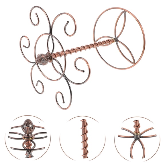 WHAMVOX Wine Glass Rack Iron Goblet Holder Hanging Goblet Rack Wine Glass Upside Down Holder
