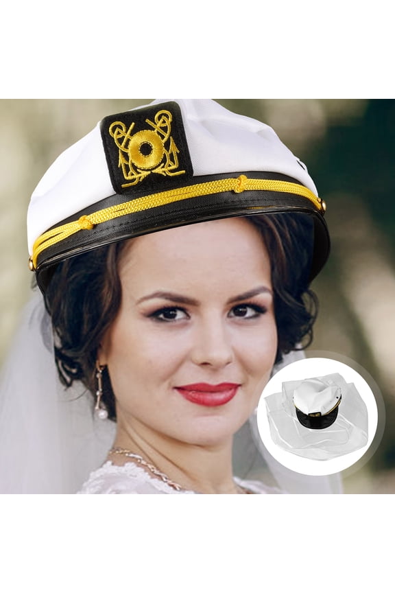 Women Clothes Bride Bachelorette Party Nautical Hats Bridal Hair Accessories 's