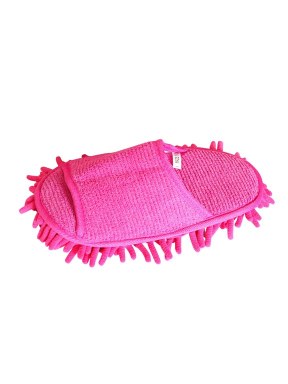 Microfiber Pink Slipper, Ideal for Dust and Hair Pickup on Floors