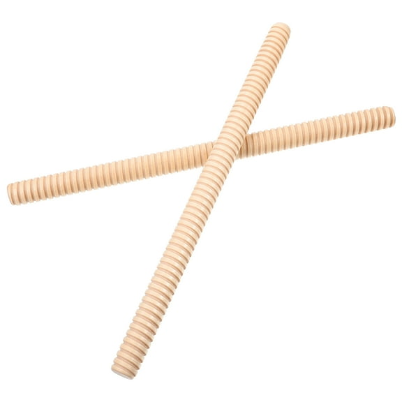 WHAMVOX Wood Claves Musical Percussion Instrument for Children Khaki Synthetic Material 2pcs