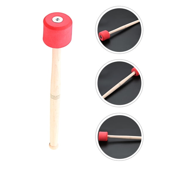 WHAMVOX Wooden Drum Mallet Stick Wood Drum Mallet Instrument Percussion Stick Bass Drum Stick