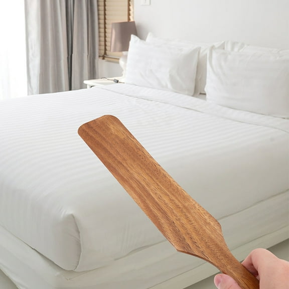 WHAMVOX Wooden Mattress Lifter Tool for Changing Bed Sheets with Smooth Surface and Stylish Light Brown Handle 2pcs